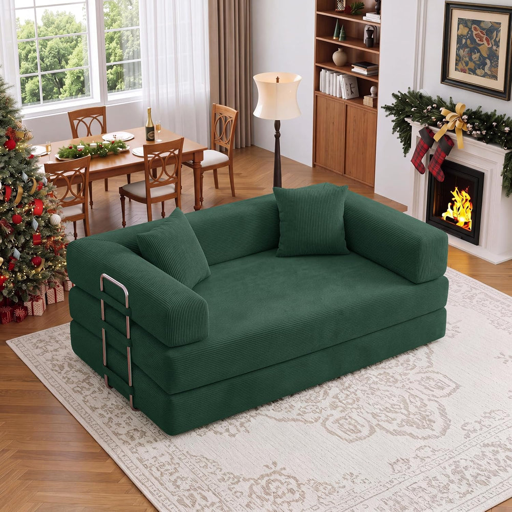 59.0 Inch Sofa Bed, 4-in-1Convertible Futon Sofas Bed Pull Out Sleeper Couch,...