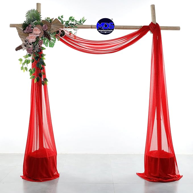 MDS Halloween Chiffon Draping Fabric - 2 Panel, 30" Wide x 100ft Long - ...