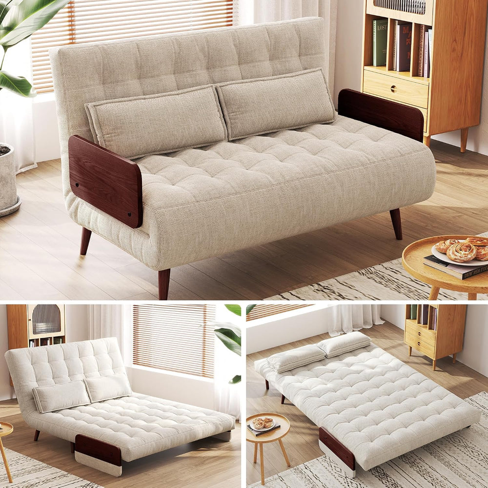 JASIWAY 3 in 1 Convertible Sleeper Chair, 45" Futon Sofa for Small Spaces
