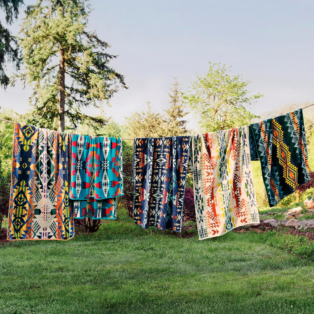 Pendleton Oversized Jacquard Spa Towel, 40 x 70 Inches, Soft Cotton Fabric | ...