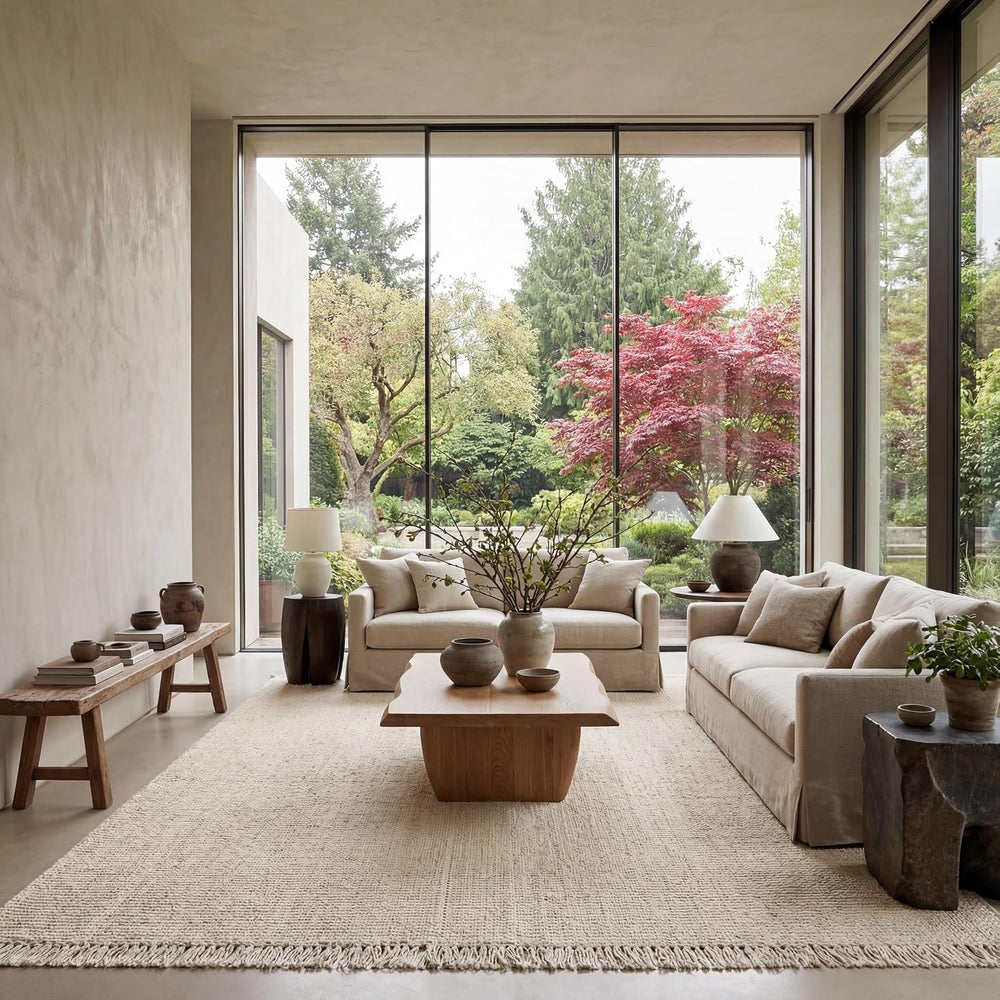 nuLOOM Daniela Farmhouse Chunky Jute Area Rug, 5x8, Off-white