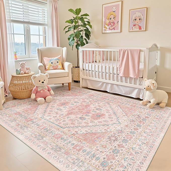 zesthome Pink Rug