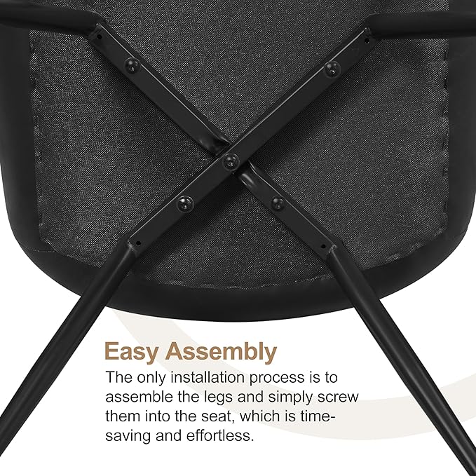 Yaheetech Dining Chairs Set of 4 Modern Upholstered Dining Room Chairs with F...