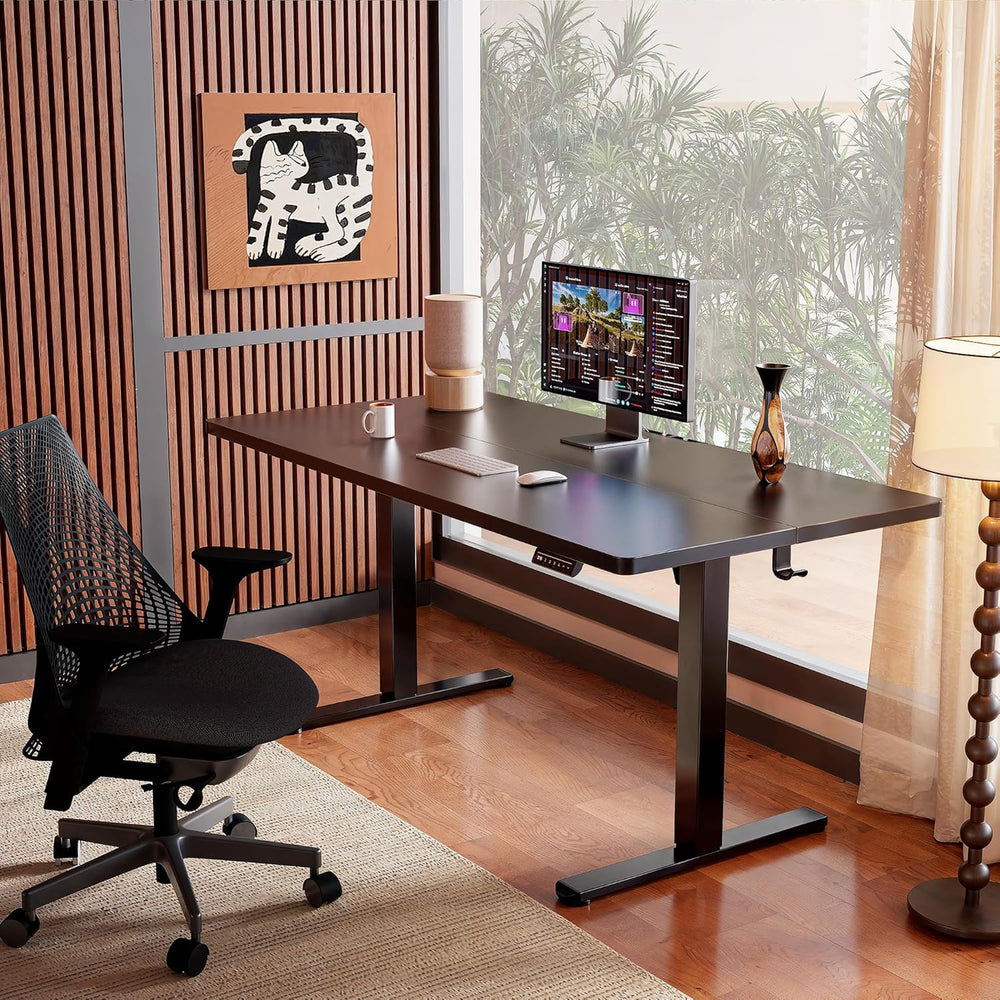 ErGear Height Adjustable Electric Standing Desk, 48 x 24 Inches Sit Stand up ...