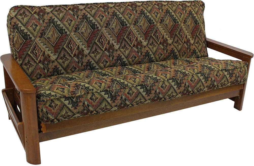 Blazing Needles Patterned Tapestry Double Corded 8" to 9" Futon Cov...