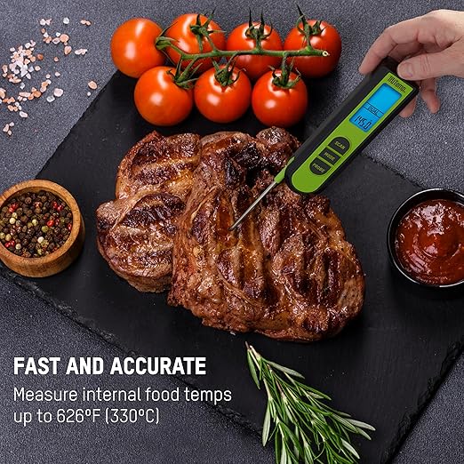 Taylor TruTemp Dual Instant Read Infrared Meat and Food Thermometer, Digital