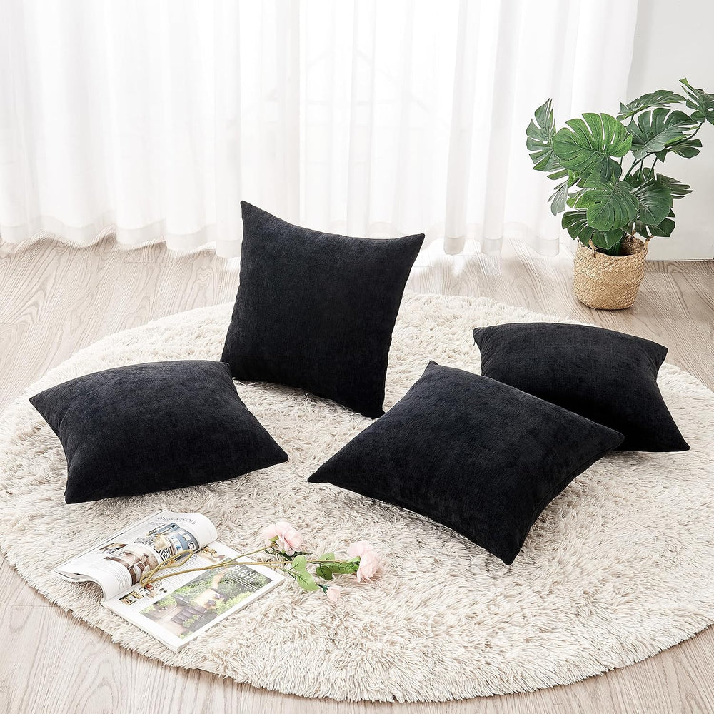 GAWAMAY Decorative Square Throw Pillow Covers 18"x18" Inch Set of 4...