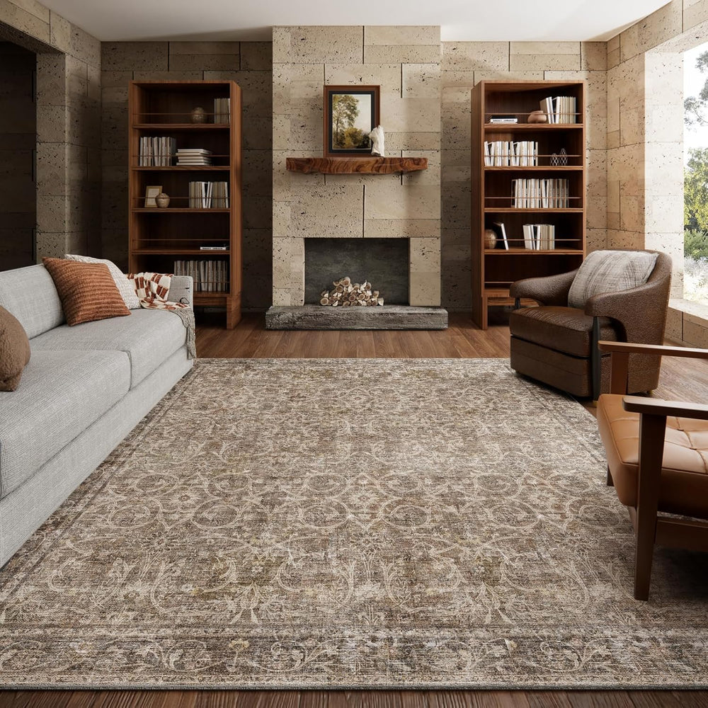Machine Washable Rugs for Living Room: 6x9 Area Rugs for Bedroom