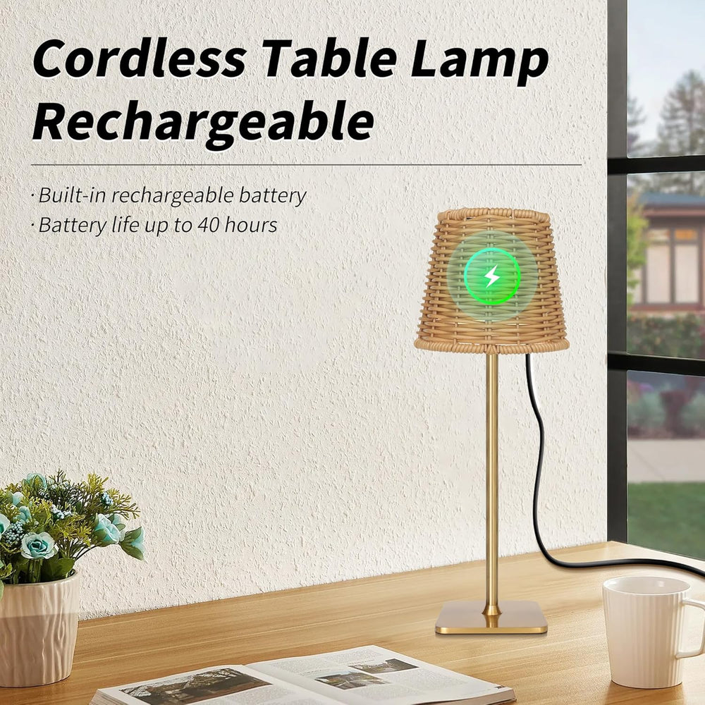 Mr. White Outdoor Waterproof Cordless Wireless Rechargeable Portable Top Touc...