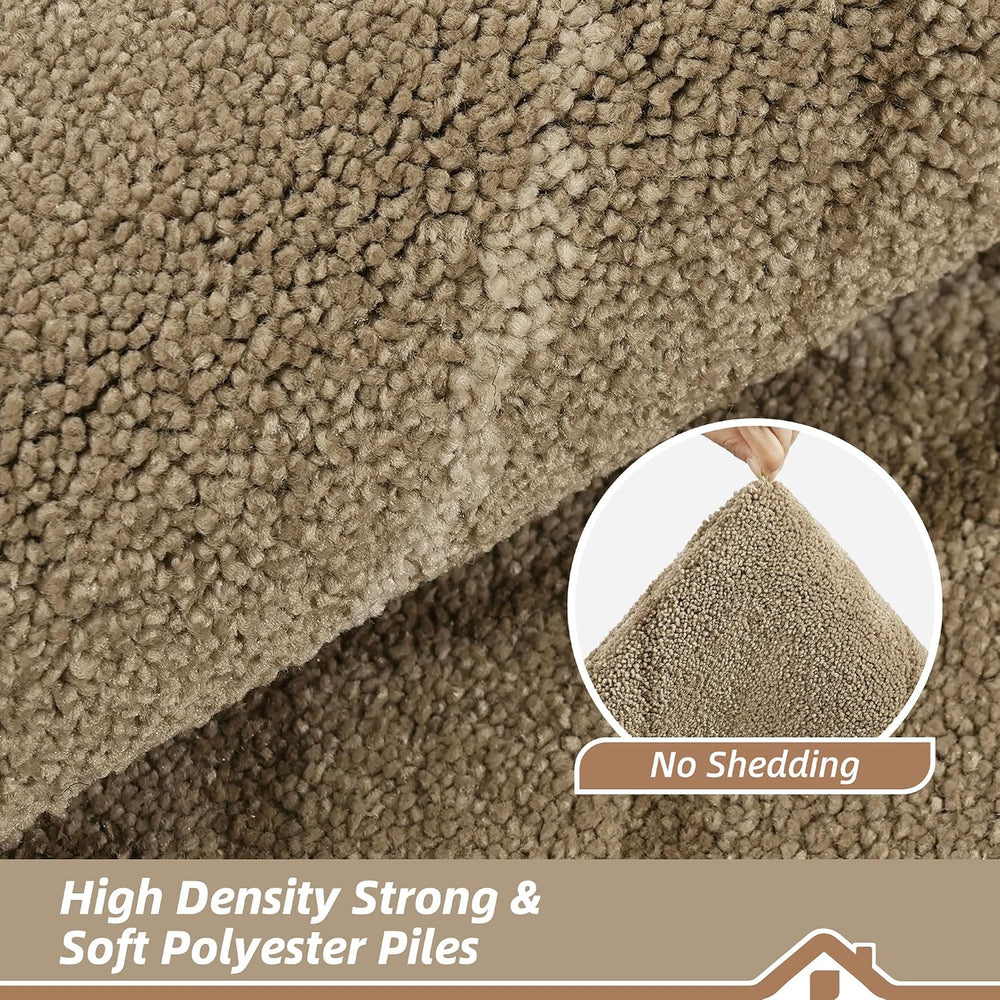 BEQHAUSE Door Mat 32" x 48", Non Slip Entryway Rugs Washable, Beige