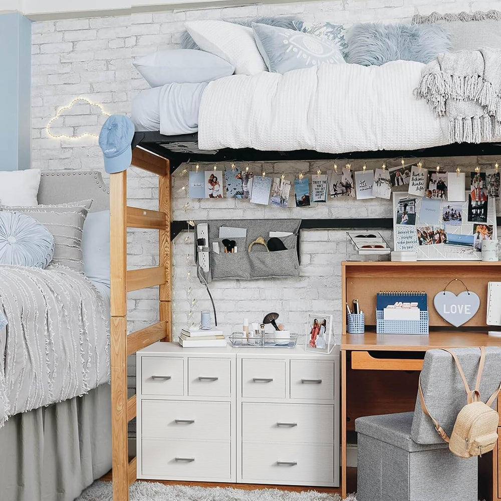 BOLUO Closet Drawers White 4 Drawer Dresser for Closet Organizers and Storage...