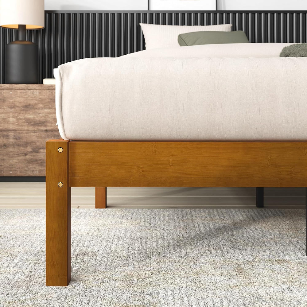 Zinus 14 Inch Ellie Bamboo Platform Bed Frame, No Box Spring Needed, King