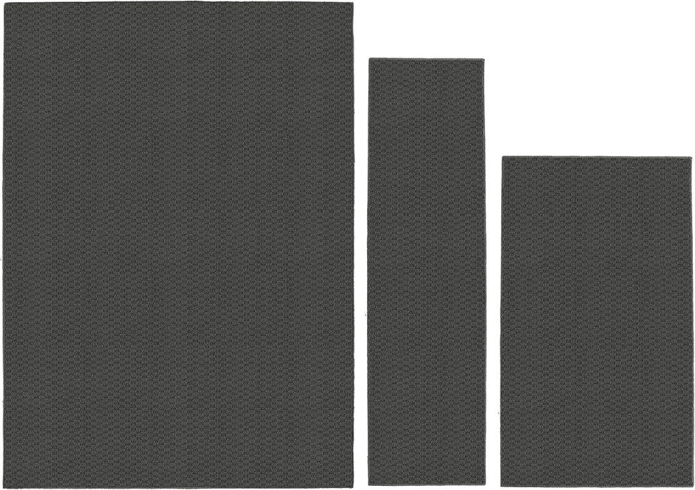 Garland Rug Town Square Cinder Gray 3 Piece Set (5'x7', 3'x4'...