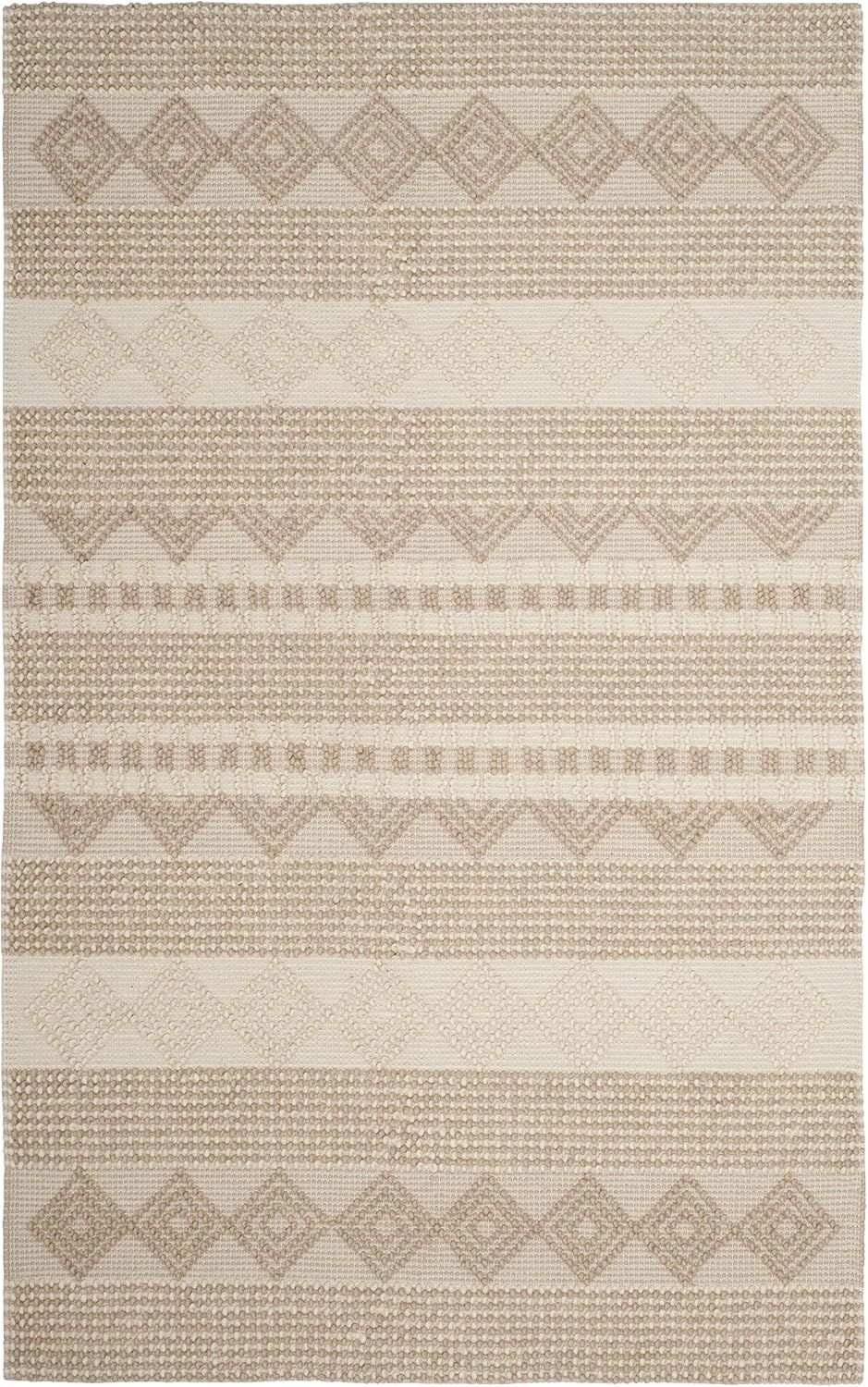 SAFAVIEH Natura Collection Accent Rug - 4' x 6', Beige & Ivory, H...