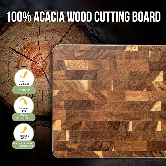 James.F End Grain Cutting Boards, Wooden Cutting Board