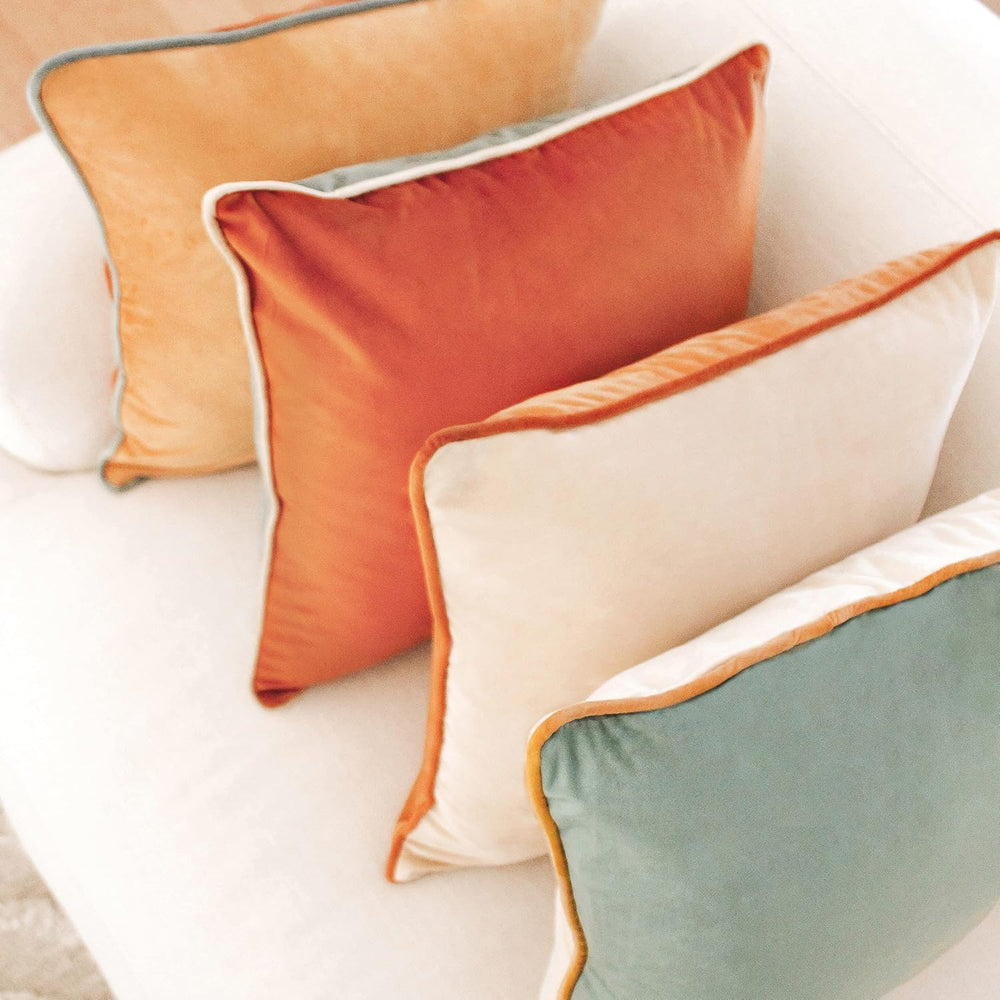 MONDAY MOOSE Decorative Throw Pillow Covers Cushion Cases, Set of 4 Soft Velv...