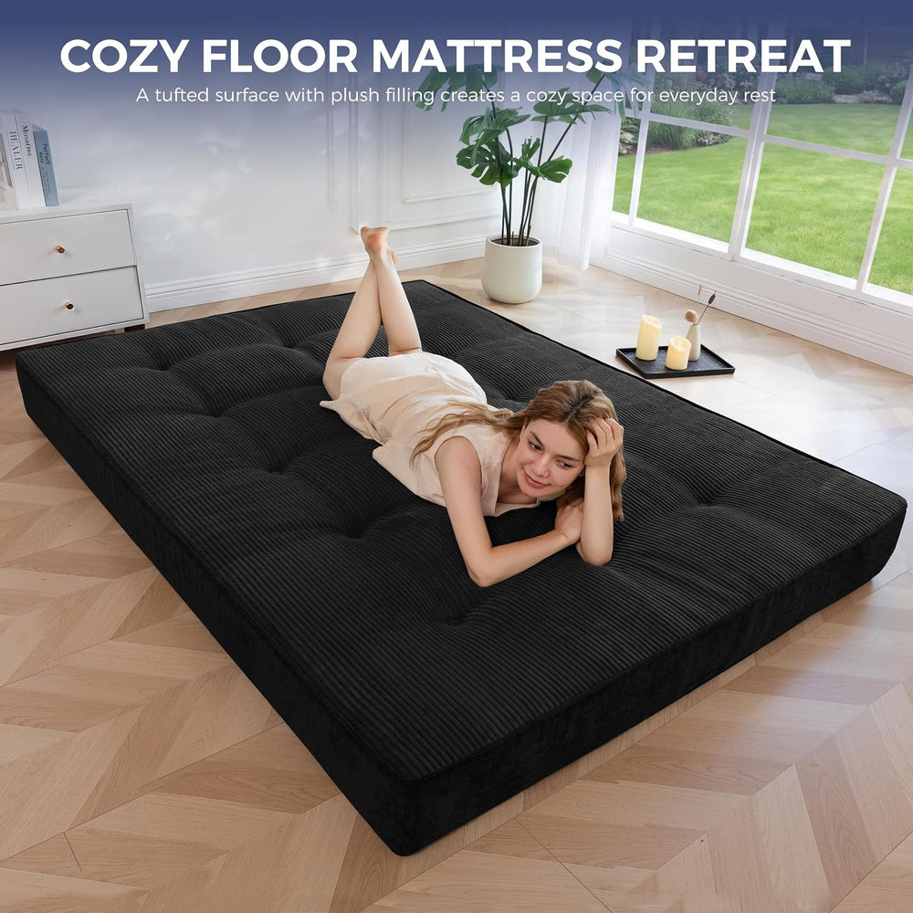 MAXYOYO 6" Extra Thick Japanese Floor Mattress Full Size Futon Mattress