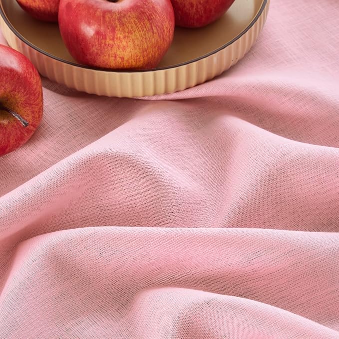 Solino Home Linen Tablecloth for Rectangle Tables 60 x 144 Inch - 100% Pure L...