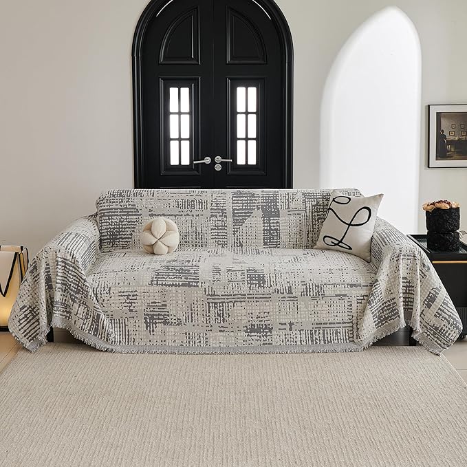 MYSKY HOME Boho Sofa Covers, Couch Covers