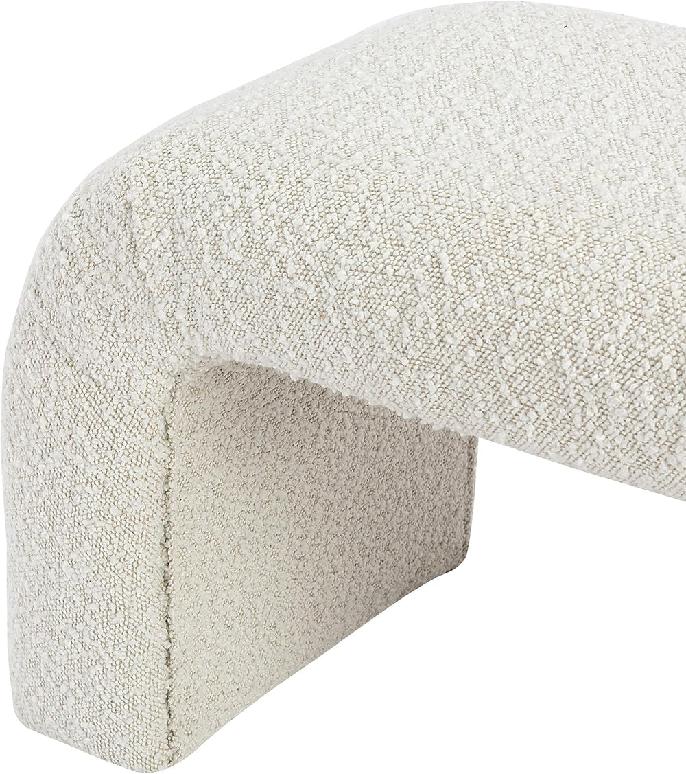 Meridian Furniture 169Cream Niagara Collection Modern | Contemporary Boucle F...