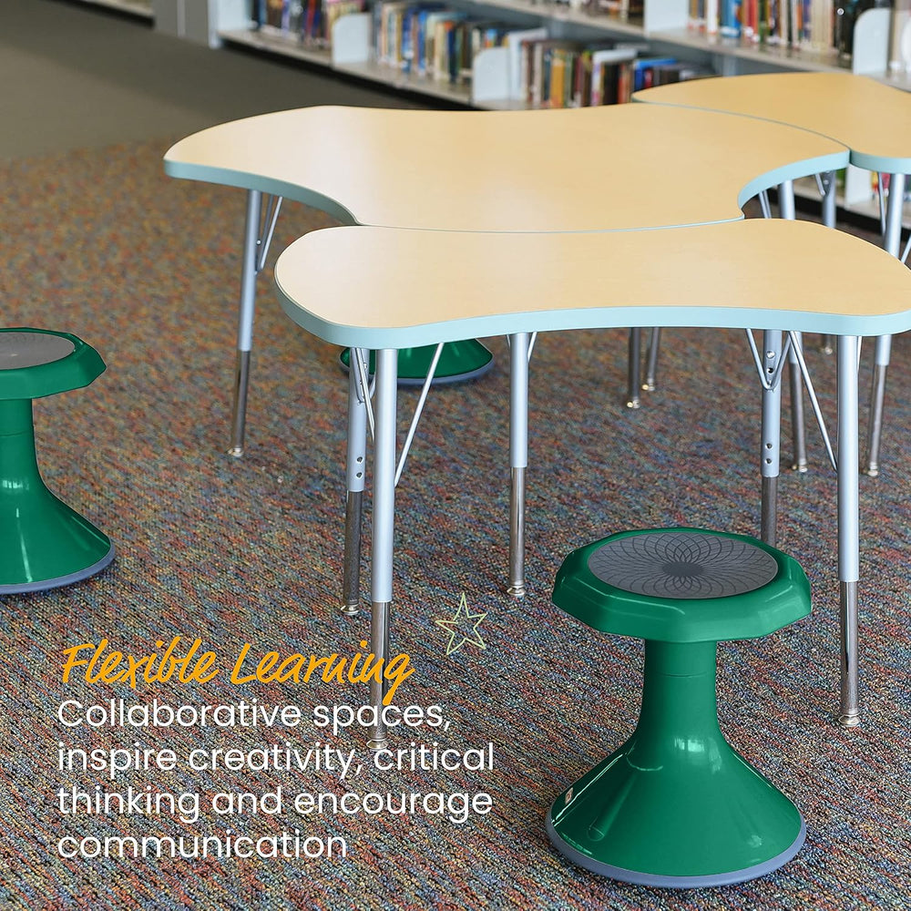 ECR4Kids ACE Active Core Engagement Wobble Stool, 15-Inch Seat Height, Flexib...