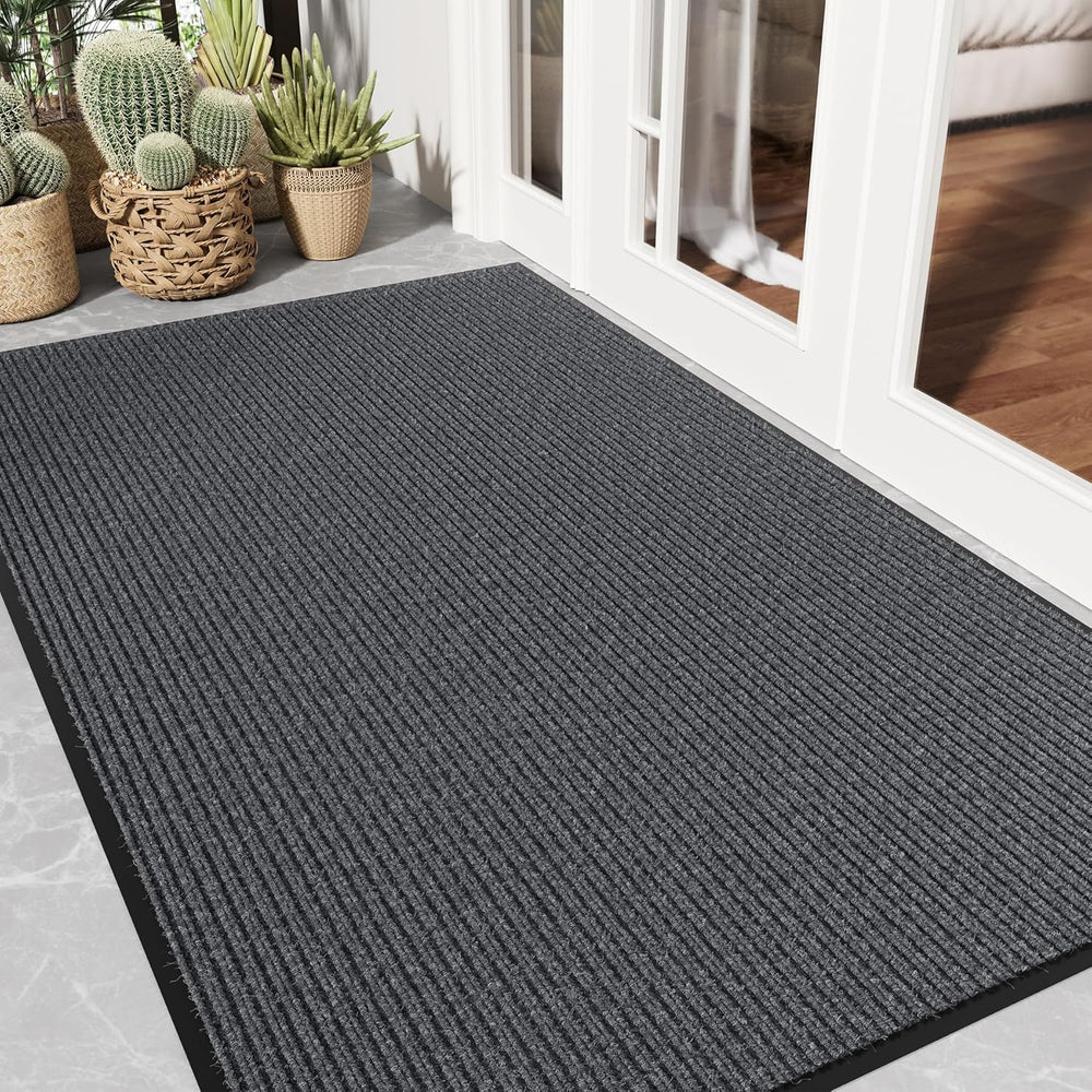 Front Door Mat, 3' x 5' Heavy Duty Door Mat Outside Entrance, Non-Sli...