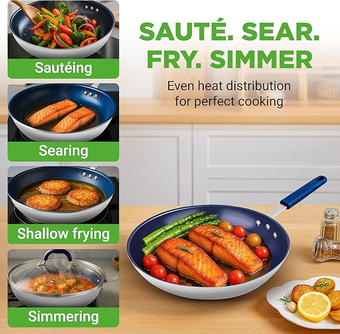 NutriChef 10'' Medium Fry Pan