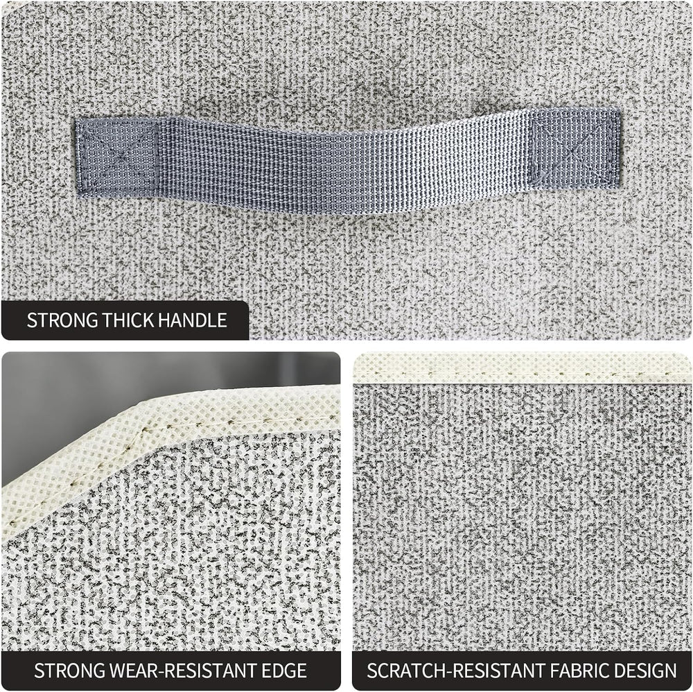 Closet Organizers Bins 6 Packs - Large Closet Shelf Organizer with Handles, F...