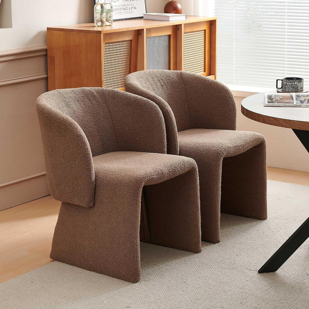 Barrel Kitchen & Dining Room Chairs Set of 6, Modern Comfy Makeup Vanity ...