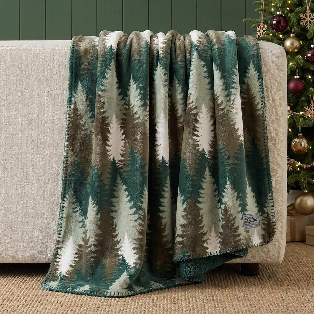 Eddie Bauer - Soft Reversible Throw Blanket for Bed & Couch, 50 x 70