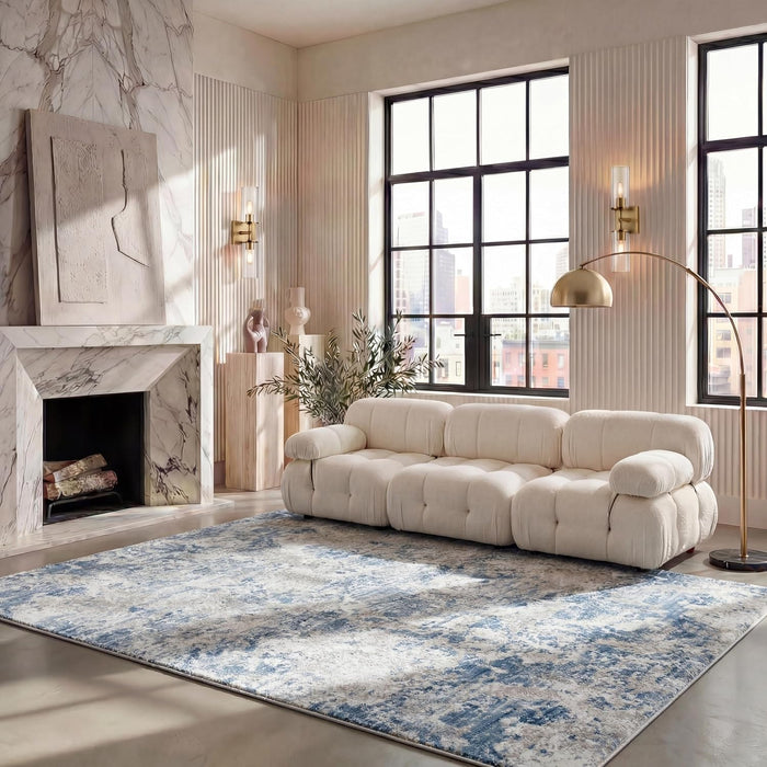 SAFAVIEH Amelia Area Rug 8'x10', Modern Grey & Blue ALA705F