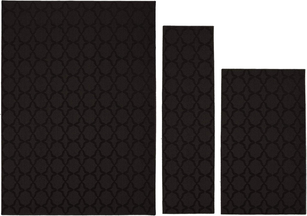 Garland Rug Sparta Non Slip Polypropylene 3-Piece Set (5'x7', 3'x...