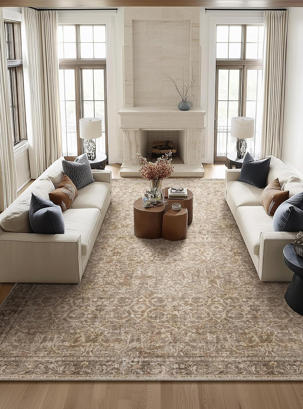 Machine Washable Rugs for Living Room: 10x14 Area Rugs for Bedroom