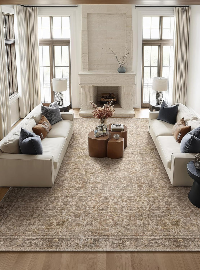 Machine Washable Rugs for Living Room: 10x14 Area Rugs for Bedroom