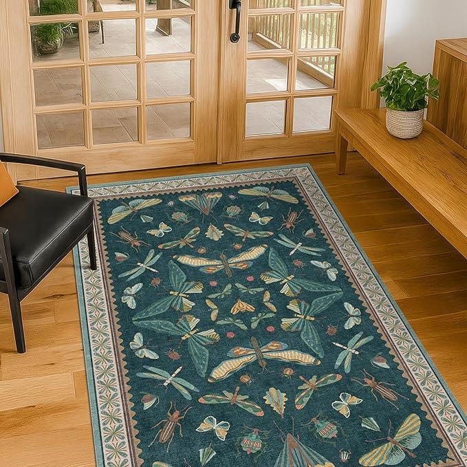 Teal 3x4 Entryway Rug