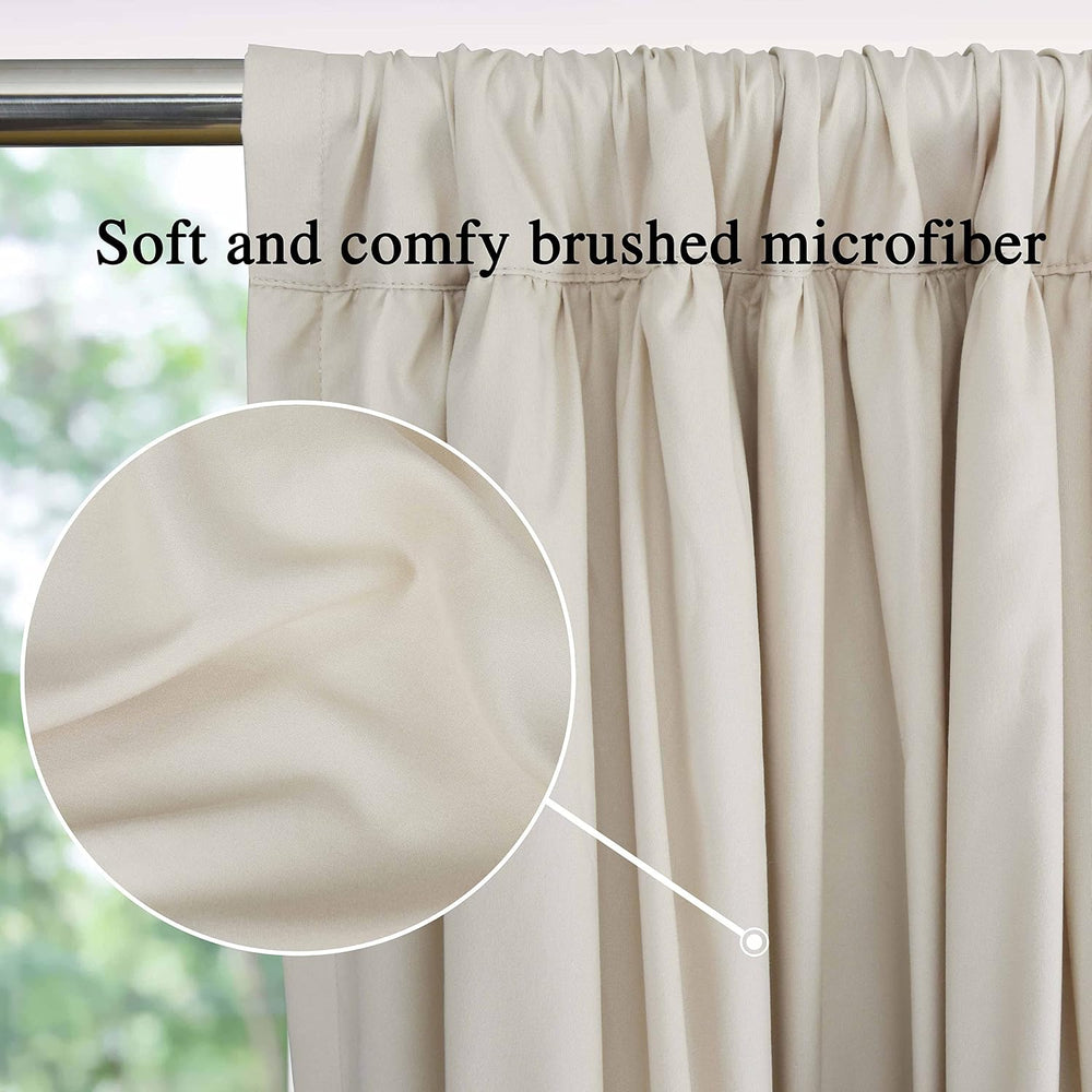 Thermal Insulated Window Curtains, 54" W x 84" L (Pair)