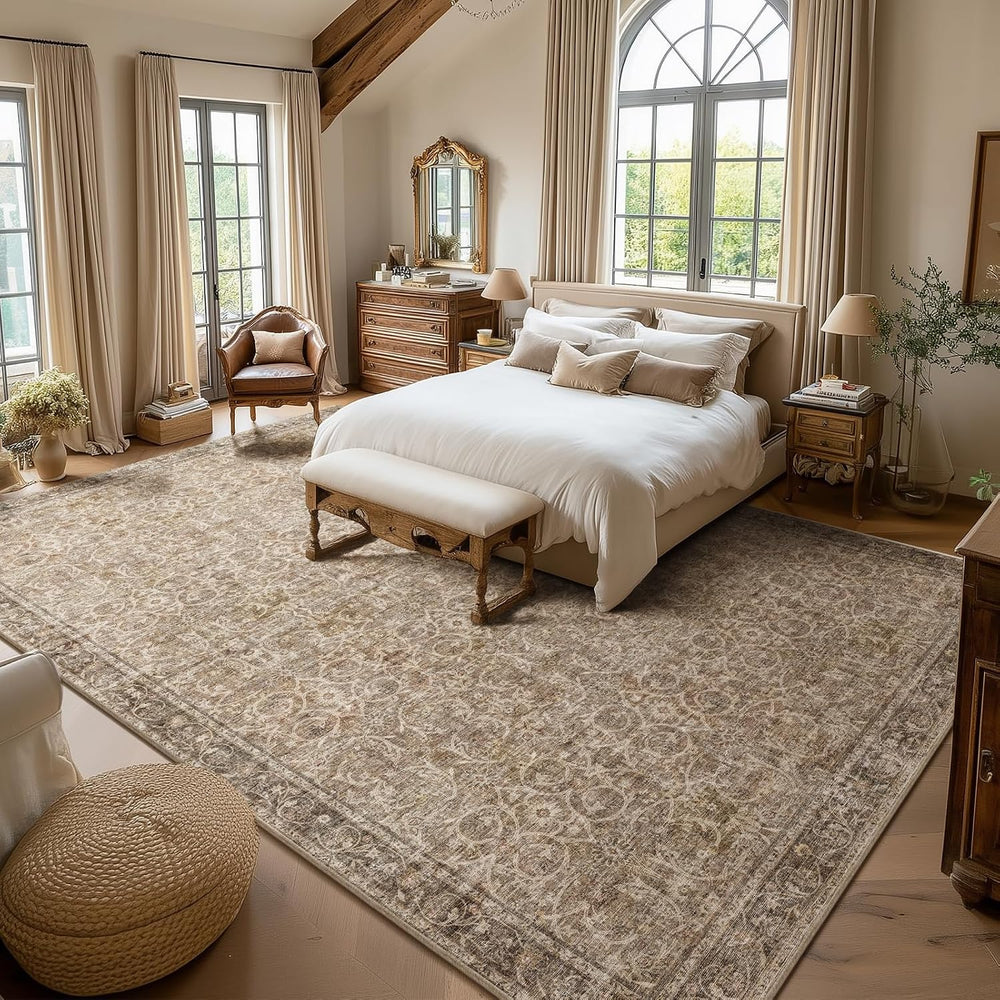 Machine Washable Rugs for Living Room: 10x14 Area Rugs for Bedroom
