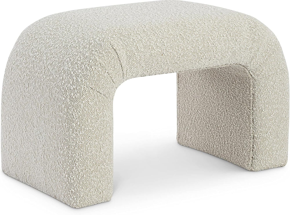 Meridian Furniture 169Cream Niagara Collection Modern | Contemporary Boucle F...