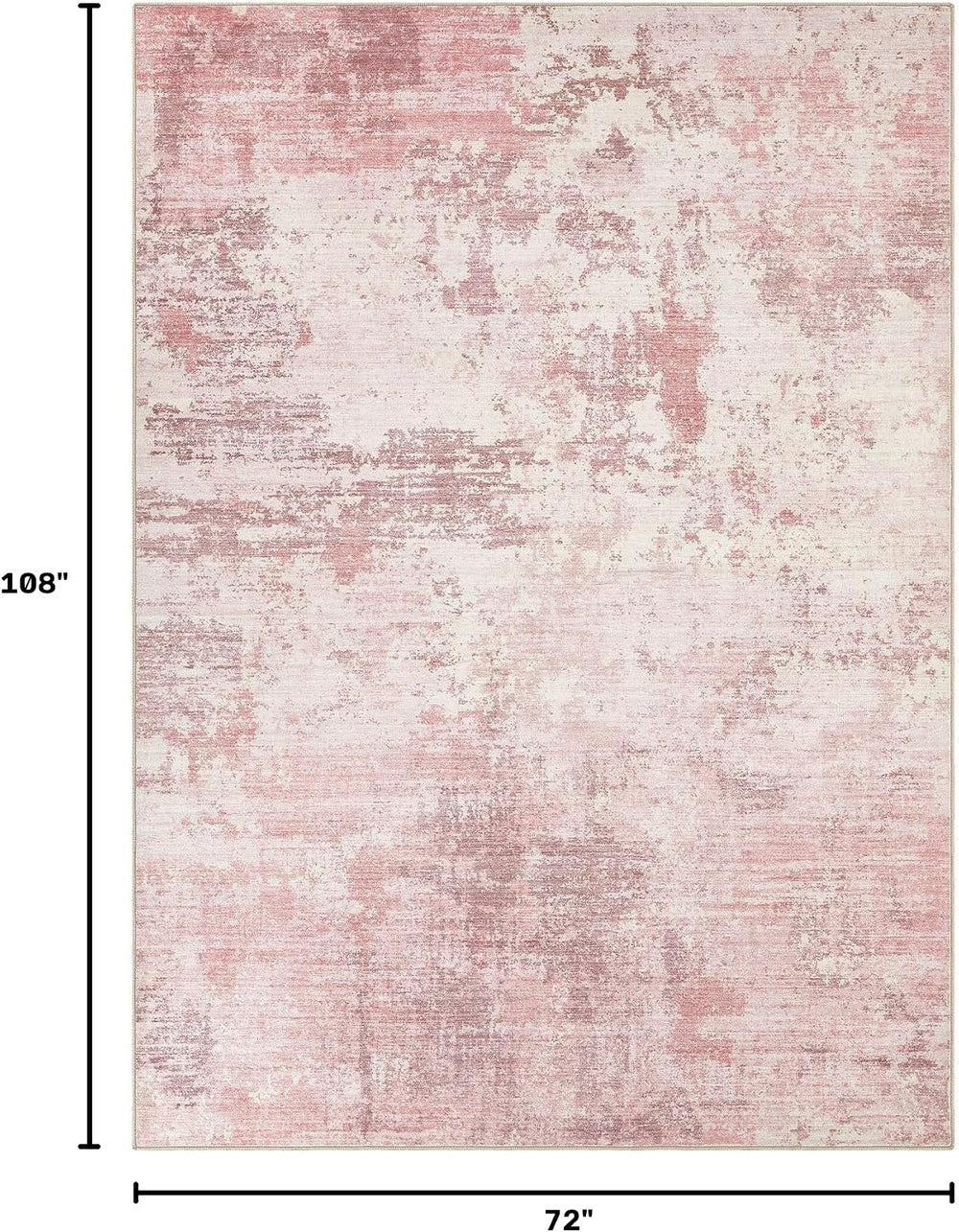 UERMEI 6x9 Area Rug Living Room Rugs - Washable Neutral Modern Abstract Soft ...