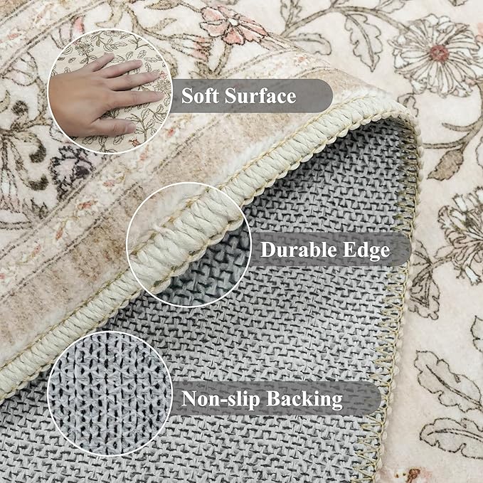 TOPRUUG 2x12 Washable Runner Rug - 12ft Runners