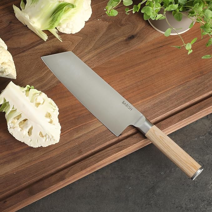 Babish 7.5-Inch Clef Knife – High-Carbon 1.4116 German Steel Kitchen Knife