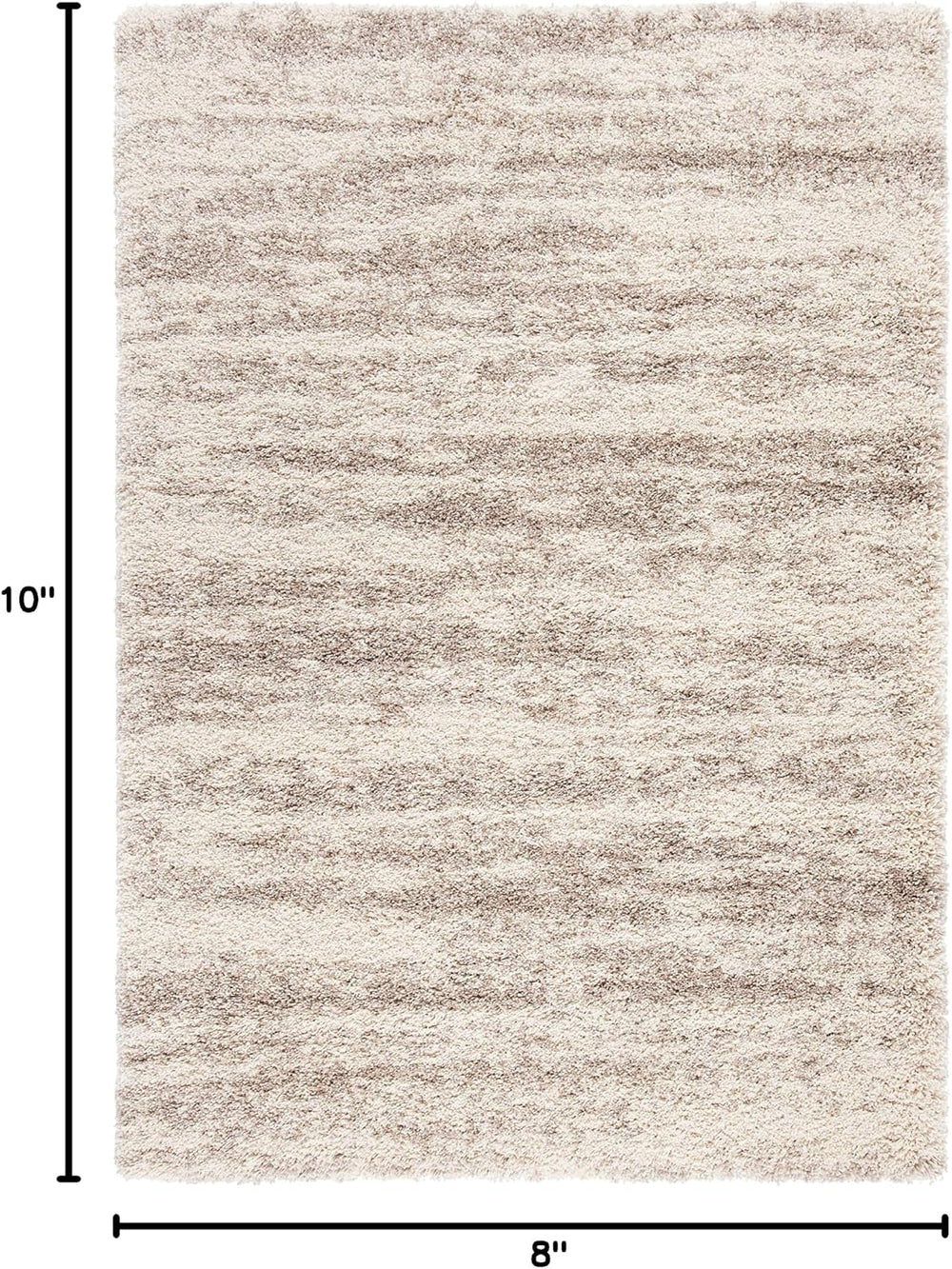 SAFAVIEH Hudson Shag Rug 8x10, Large Ivory & Beige SGH206B