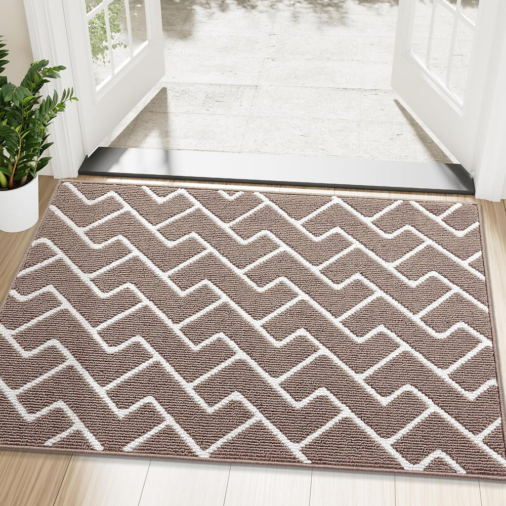 OLANLY Front Door Mat, Non-Slip Rubber Backing, Dirt Resistant and Absorbent