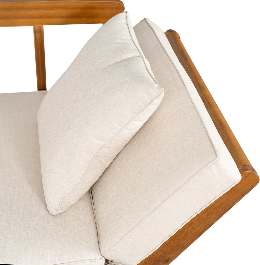 Christopher Knight Home Gary Patio Convertible Couch, Wooden Outdoor Daybed, ...