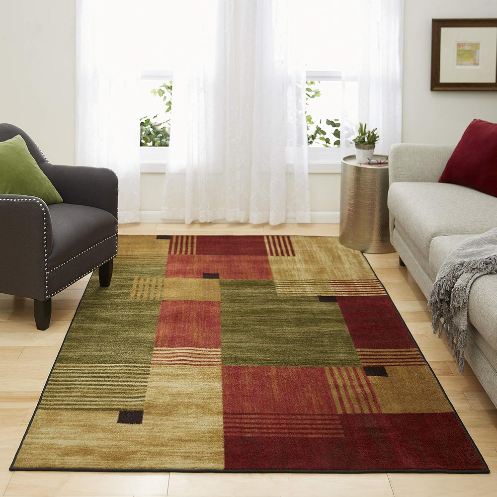 Mohawk Home Alliance Modern Geometric 5' x 8' Area Rug - Red - Perfec...