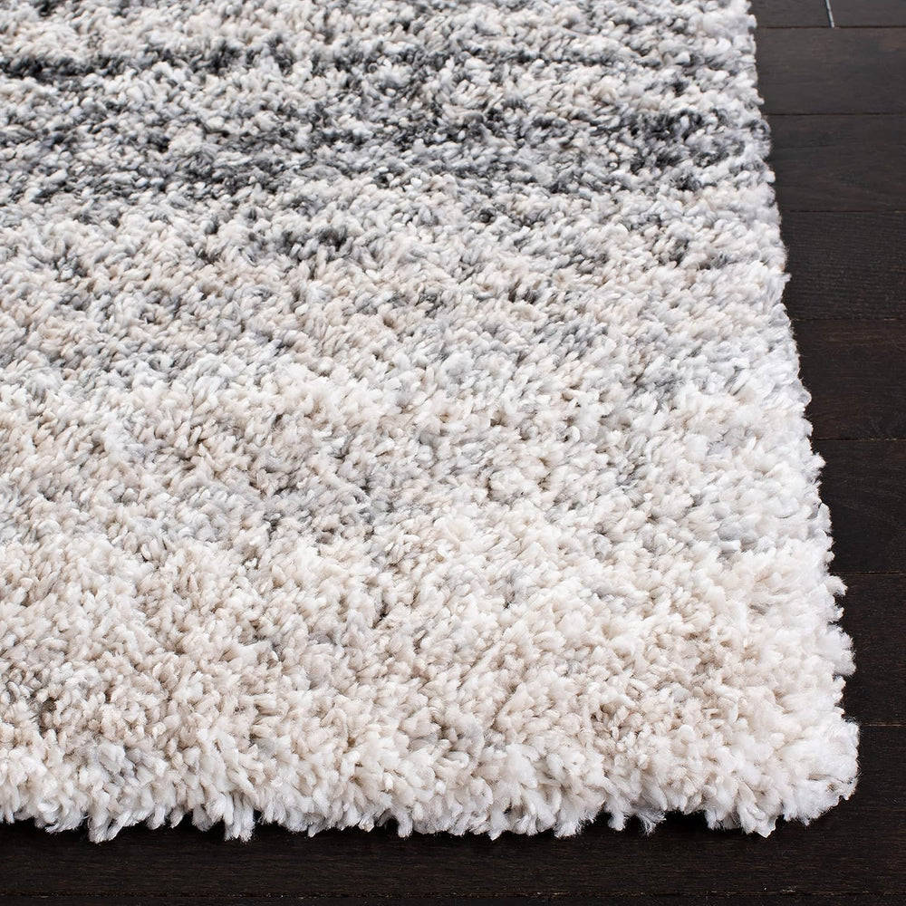 SAFAVIEH Fontana Shag Collection Area Rug - 10' x 14', Ivory & Gr...