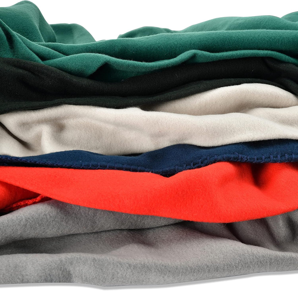 Fleece Throw Blankets Solid Lightweight Warm Soft Cozy Pet-Friendly for Home ...