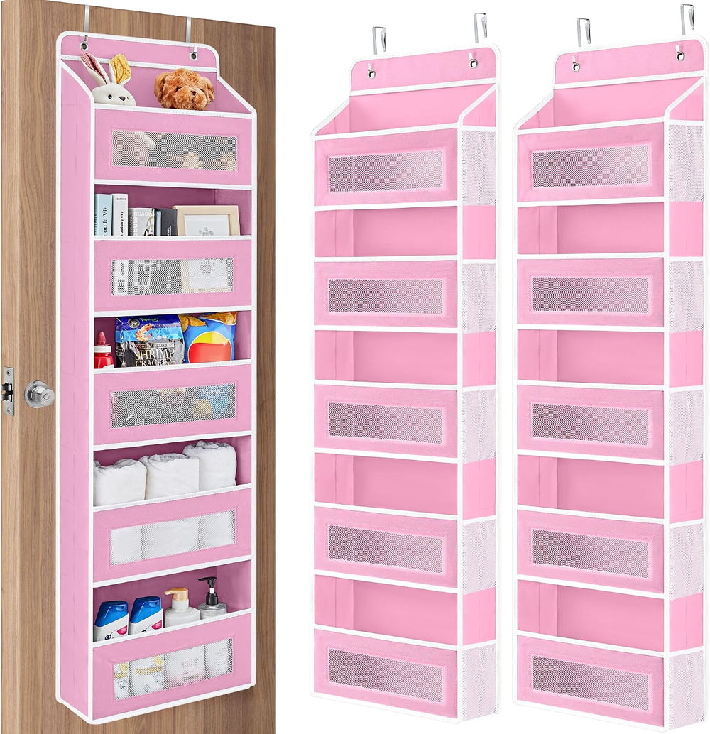 JARLINK 2 Pack Over The Door Organizer Storage, 5 Shelf Hanging Door Organizer