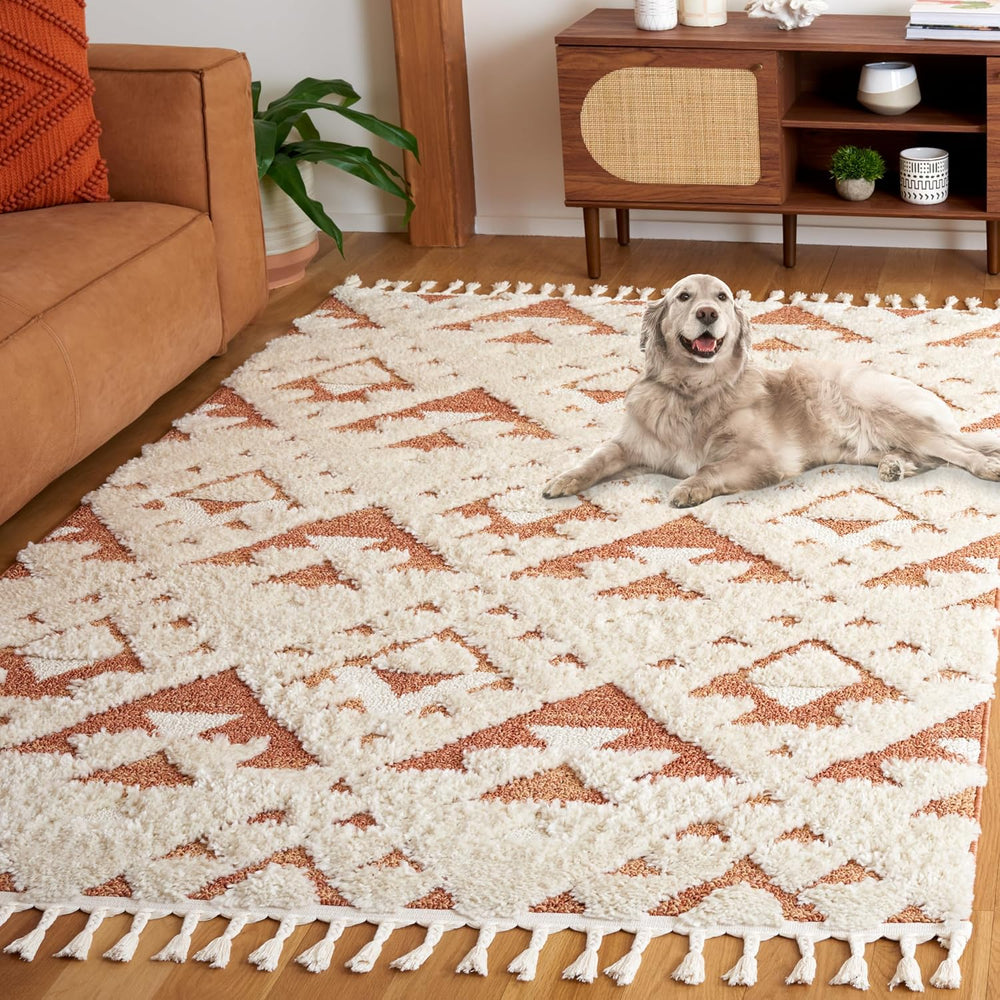 SAFAVIEH Moroccan Tassel Shag Collection Area Rug - 5'3" x 7'6&q...