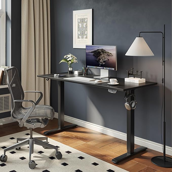 Agilestic Electric Standing Desk, Large 60 x 24 Inches Height Adjustable Desk...